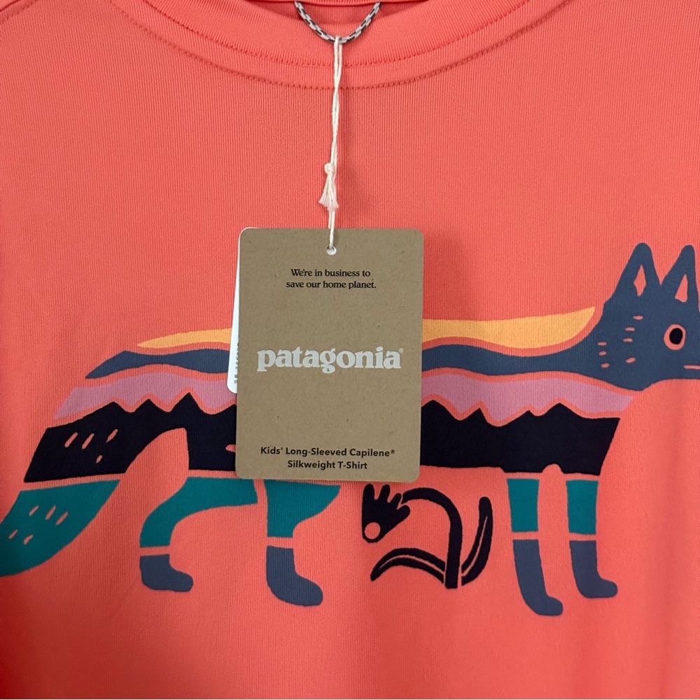 NWT Patagonia Capilene UPF Cool Silkweight Long Sleeve Shirt, Foxy Fitz - Picture 7 of 10